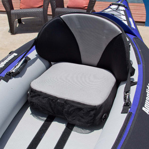 2024 Aquaglide Proformance Inflatable Kayak Seat AG-SE-PRO - Black / Grey